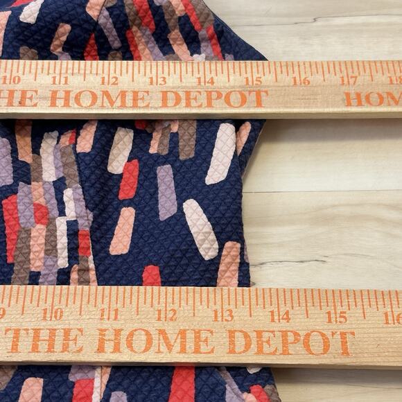 Boden 4R US 8R UK Emma Dress V-Neck Textured Confetti Geometric Pattern Blue - Picture 9 of 11